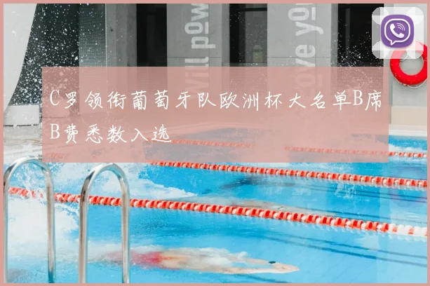 C罗领衔葡萄牙队欧洲杯大名单B席B费悉数入选